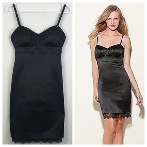 ❌SOLD❌Guess Black Satin Stretch Bodycon Dress